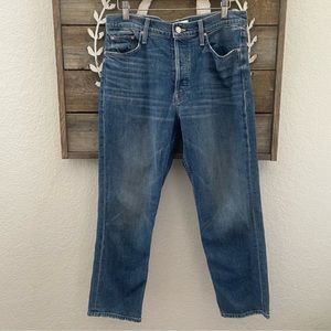 MOTHER The tomcat running with scissors wash denim ankle jeans size 32